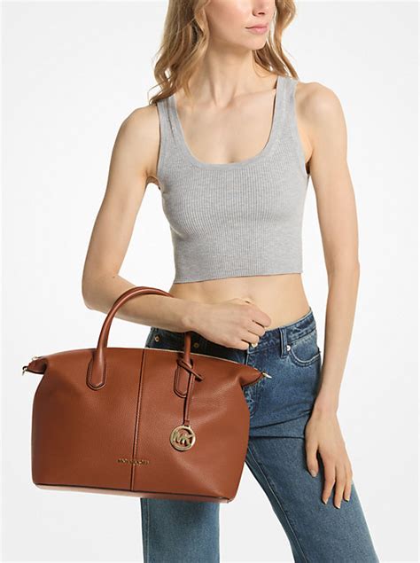 michael kors tasche wilsdeder|Hyde Large Pebbled Leather Satchel .